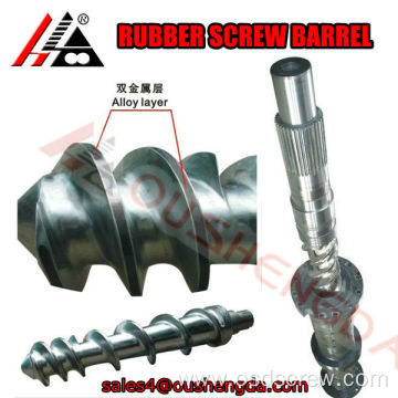 silicone rubber screw and barrel/ rubber extruder screw barrel